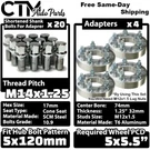 1.25" Thick 5X120 To 5X5.5 Wheel Spacer Adapter +14X1.25 Bolt Fit Bmw Models. Fixed Price $121.43.