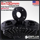 4PC 25 Thick Hub Centric Wheel Spacer 5X130 Cb 71.5MM 14X1.5 Fit Porsche Audi. Fixed Price $119.99.
