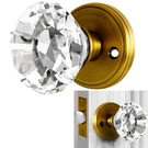 Gold Crystal Door Knob, Glass Knobs Interior Non-locking Set, Brass Anti.... Fixed Price $42.19.