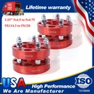1.25" 5X4.5 To 5X4.75 Red Wheel Adapters 1/2"X20 Studs Thick 5X114.3 5X120. Fixed Price $89.95.