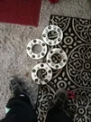 4X 1.5" Thick 5X5.5 To 5X135 87MM Cb Wheel Adapter Spacer Fit 12-22 5LUG RAM1500. Fixed Price $100.00.