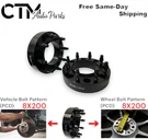 2PCS 2"THICK 8X200 To Wheel Spacer Fit F350 Super Duty & RAM3500 Dually. Fixed Price $157.86.