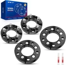 Kax 4PCS 5X5 To 5X4.5 Wheel Adapters 1IN M12X1.5 82.5MM Black. Fixed Price $89.00.