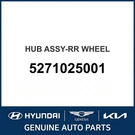 1999-2006 Hyundai Accent Hub Assembly-rear Wheel Oem New 5271025001. Fixed Price $194.31.