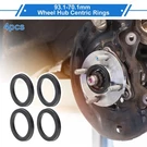 93.1MM To 70.1MM Wheel Hub Centric Rings Black Polycarbonate 4 Pcs. Fixed Price $15.43.