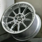 Esr CS12 Silver With Machined Lip Wheels 18X9.5 +22 5X114.3 Inch Rims Set. Fixed Price $1116.00.