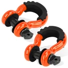 Liberrway Shackles 3/4" (2 Pack) D Ring 3/4'' With 7/8'' Pin, Orange. Fixed Price $32.81.