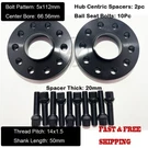 2PC 20MM Thick Mercedes 5X112MM Cb 66.56 Wheel Spacer Kit W/ 14X1.5 Ext. Bolts. Fixed Price $88.49.