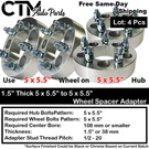 4X 1.5" Thick 5X5.5"(5X139.7MM) Wheel Spacer Adapter Old Sorento Sportage Rocky. Fixed Price $106.25.