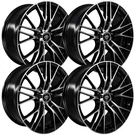 (SET-4) White Diamond W3267 18X8 5X108/5X114.3 Black Machined 35MM Wheels. Fixed Price $842.40.