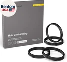 Hubcentric Rings (pack Of 4) - 64.1MM Id To 72.6MM Od Black Poly Carbon Plasti. Fixed Price $18.83.