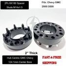8X180 Hub Centric Wheel Spacers 2" Inch Chevy Silverado Gmc Sierra 2500 3500 2PC. Fixed Price $184.99.