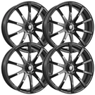 (SET-4) White Diamond W3196 22X8 5X108/5X114.3 Gloss Black 35MM Wheels Rims. Fixed Price $1310.40.