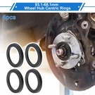 93.1MM To 68.1MM Wheel Hub Centric Rings Black Polycarbonate 4 Pcs. Fixed Price $14.12.