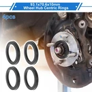 93.1MM To 70.6MM Wheel Hub Centric Rings Black Polycarbonate 4 Pcs. Fixed Price $14.12.