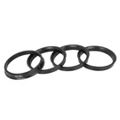 Autohaux 4PCS Plastic 73.1MM Od Id Car Hub Centric 66.1MM, Black. Fixed Price $9.11.