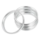 Autohaux 4PCS Od 71.6MM Id Aluminium Alloy 67.1MM, Silver Tone. Fixed Price $14.13.