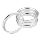 Autohaux 4PCS Od 66.6MM Id 60.1MM Aluminum Alloy Car 2.34", Silver Tone. Fixed Price $18.90.