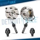 6PC 4WD Front Wheel Hubs Tie Rods Ball Joints For Silverado Suburban Sierra 1500. Fixed Price $165.30.