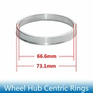 New Centric Rings Wheel HUB=73.10MM Vehicle HUB=66.6MM (set Of 4) For Audi. Fixed Price $9.99.
