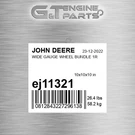EJ11321 Wide Gauge Wheel Bundle 1R Fits John Deere (surplus Open Box). Fixed Price $509.42.