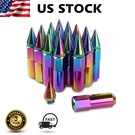 Cap Spiked Racing Wheel Lug Nuts 20PCS Arrow Style M12 X 1.5MM 60MM Us Hot. Fixed Price $33.99.