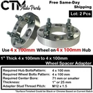 2X 1" Thick 4X100MM Wheel Spacer Adapter 71MM C.b Fit Nissan Suzuki Subaru 4LUG. Fixed Price $43.55.