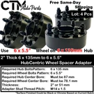 4X 2" Thick 6X135 To 6X5.5 Hubcentric Wheel Adapter Spacer Chevy On Ford. Fixed Price $130.24.