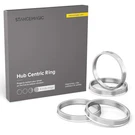 Hubcentric Rings Pack Of 4 - 93.1MM Id To 106.1MM Od Silver Aluminum Hubrin.... Fixed Price $34.56.