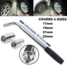 Extendable Wheel Lug Nut Wrench 17/19/21/23MM Socket Car Tire Iron Garage Tools. Fixed Price $18.99.