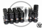 Project Kics R40 Iconix 12X1.25 16+4 Pcs Matte Black Lug Nuts With Locks Acorn. Fixed Price $272.65.