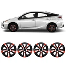 4 Pack 15" Inch Wheel Covers Red Black Hub Cap For 2017-2022 Toyota Prius Prime. Fixed Price $45.99.