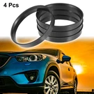 70.1MM To 66.6MM Universal Car Hub Centric Rings 10MM Plastic Black - Pack Of 4. Fixed Price $10.46.