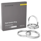 Stancemagic Hubcentric Rings (pack Of 4) - 66.1MM Id To 73.1MM Od Silver Alumi. Fixed Price $24.99.