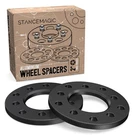 2PC 1/2" Thick 5X4.75 Flat Wheel Spacers 0.5 Inch Black Billet 82MM Hub. Fixed Price $47.39.
