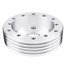Qymopay 1" Steering Wheel Hub Adapter Conversion Spacer, 6 Hole 1IN, Silver. Fixed Price $18.33.