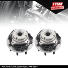 Front Wheel Hub Bearing Assemblies 2PCS Ford F-250 Super Duty 1999-2004. Fixed Price $150.00.